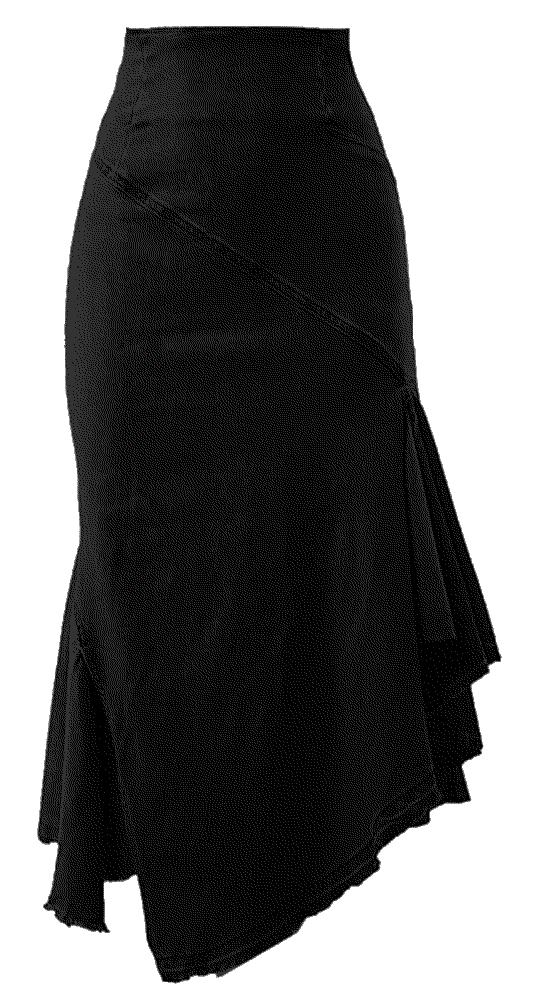 Slim Fit Rayon Knee Length Denim Jean Pencil Skirt A2y