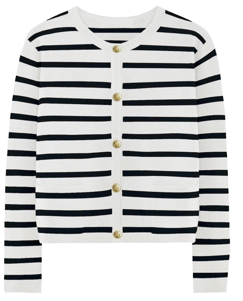 Lillusory striped cardigan sweaters cropped LILLUSORY
