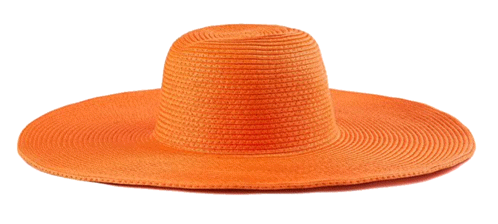 straw hat for beach - large sun hat orange hat women's hats beach Ladybro