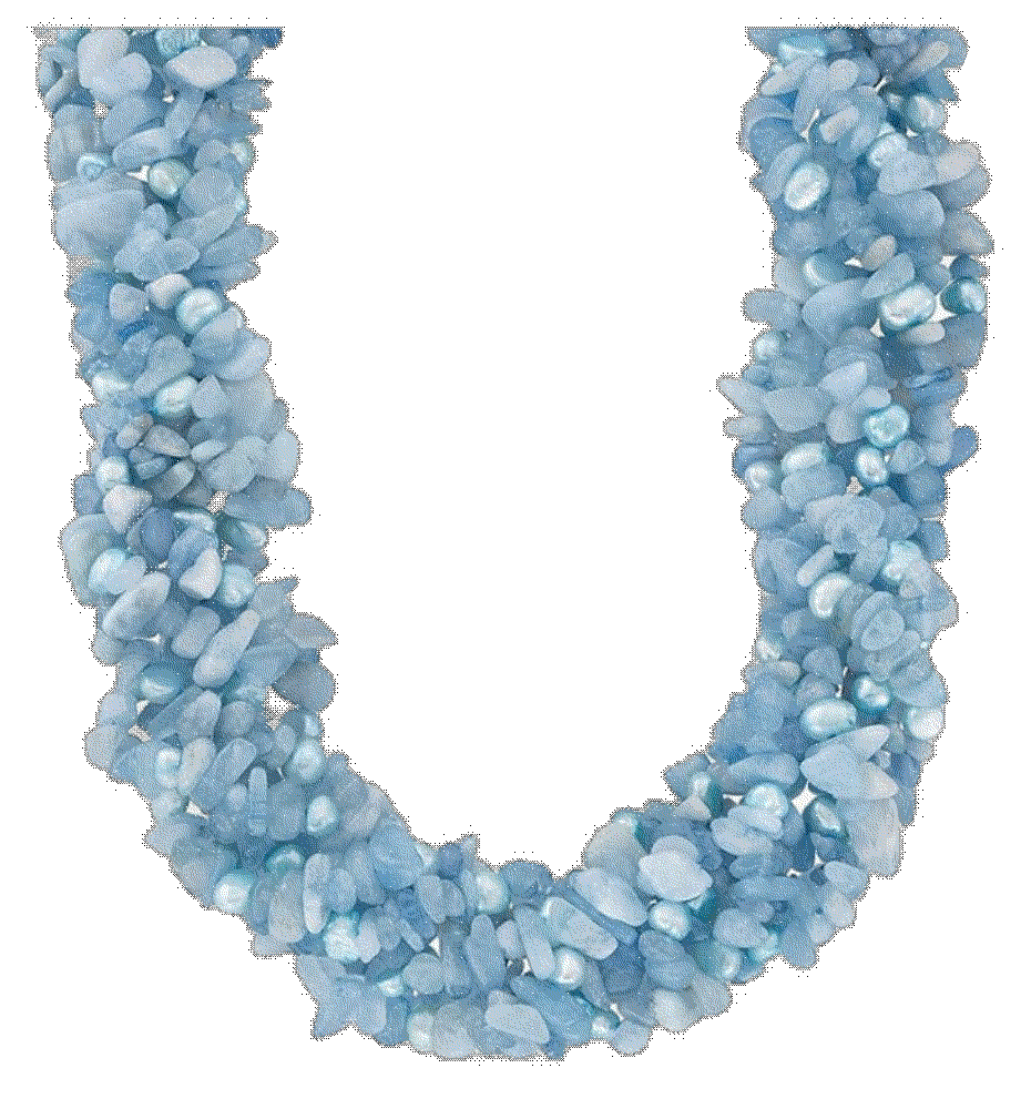 Ross simons cultured aquamarine necklace sterling Ross Simons