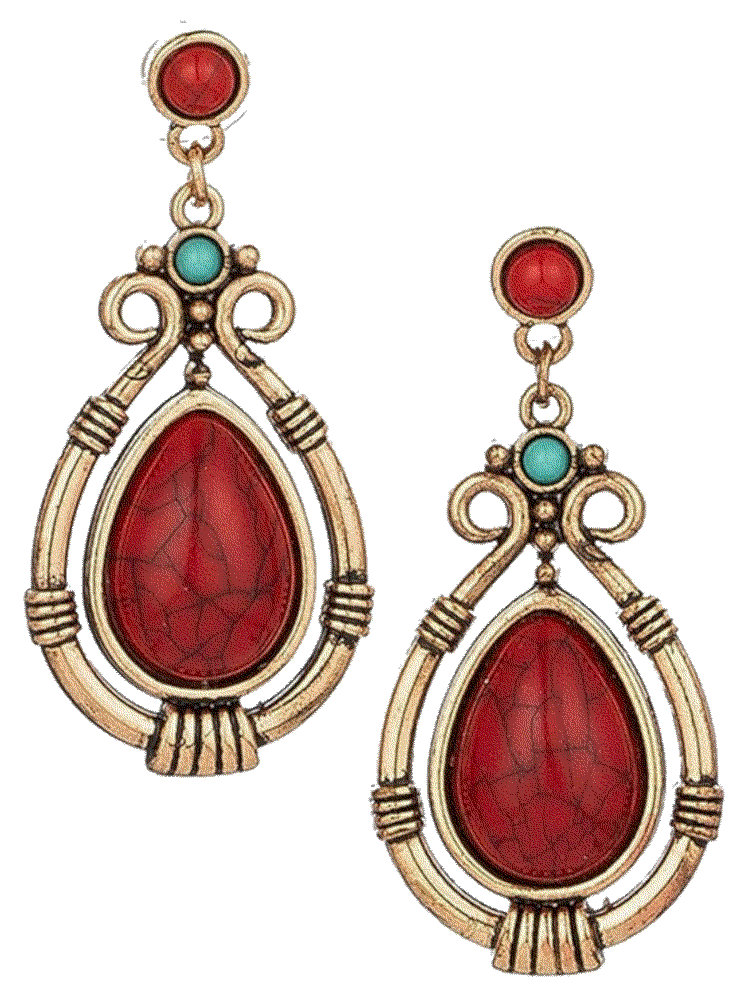 Handmade turquoise earrings statement christmas The Coadipress
