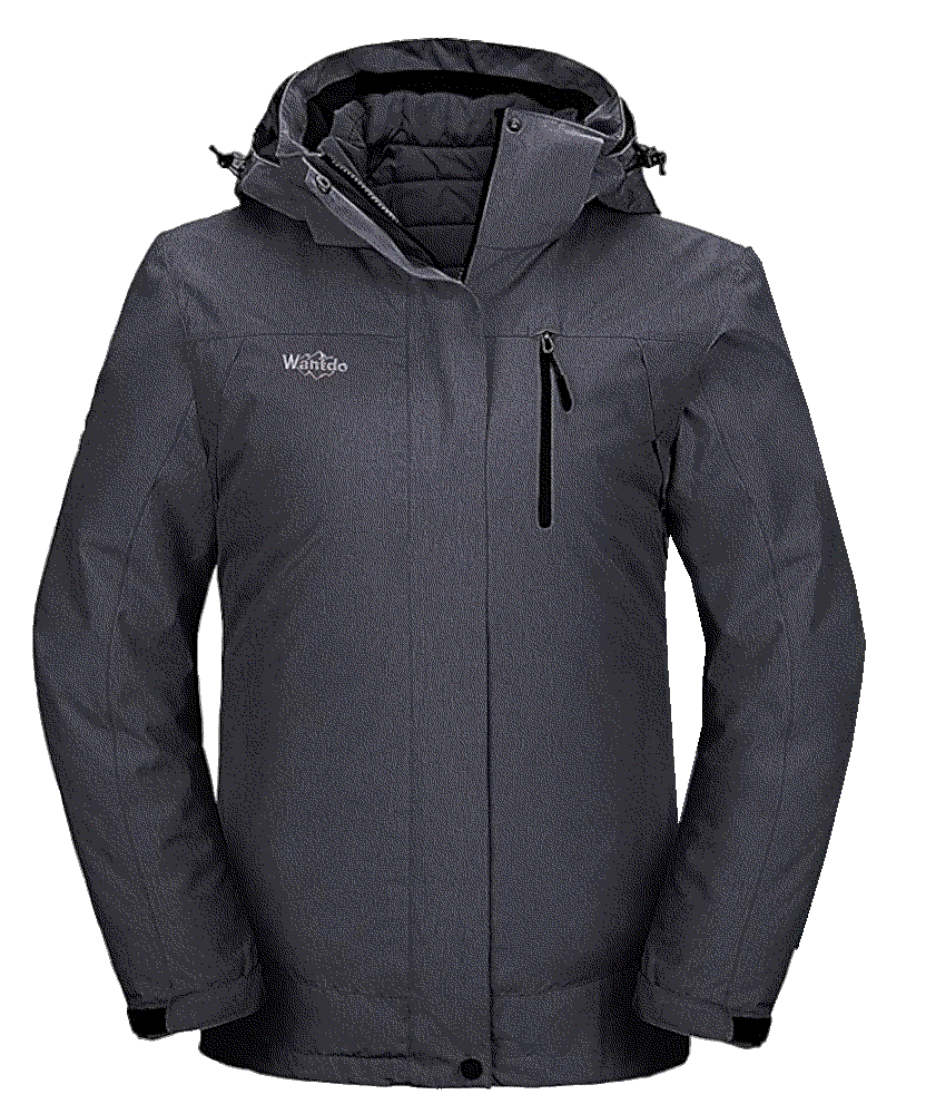 3 in 1 Waterproof Ski Jacket Windproof Winter Snow Coat Wantdo