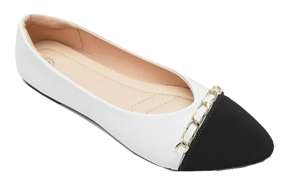 Babudog leather crimping pointed toe white us9 Babudog