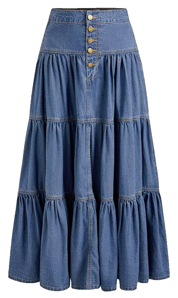 Cider womens tiered button waisted Cider