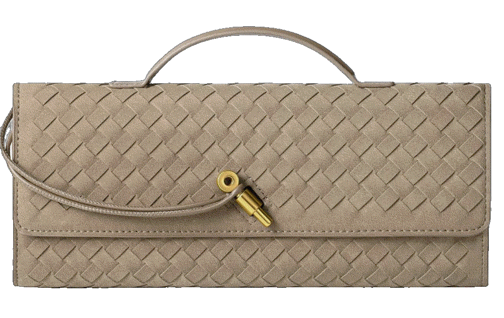 Clutch Woven Handbag Leather Evening XquiziFit