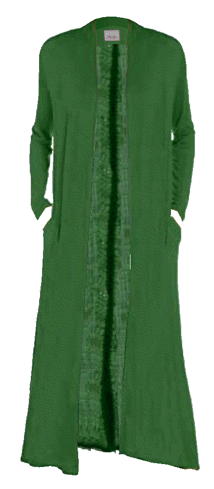 Floor Length Open Front Drape Cardigan  Bluetime