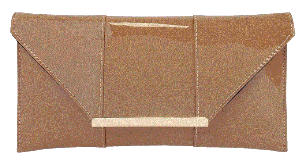 Patent leather envelope candy clutch JNB