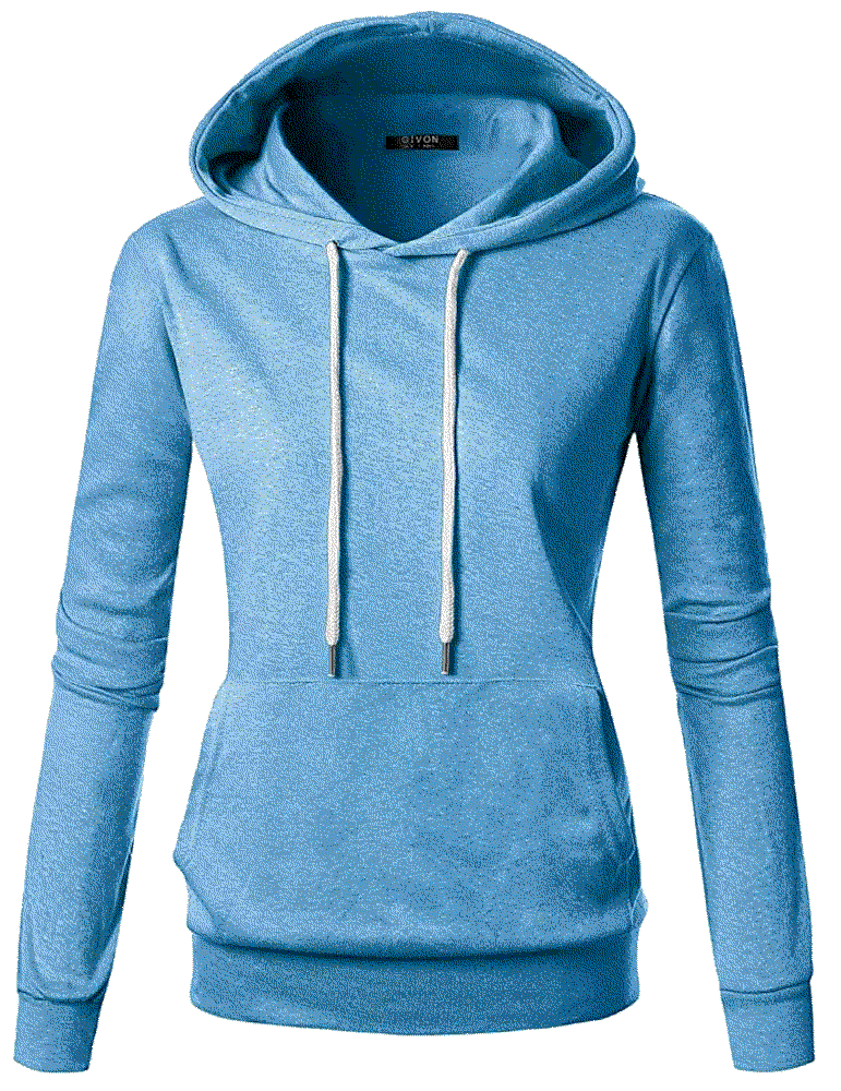Comfortable Long Sleeve Lightweight Pullover Hoodie  Givon