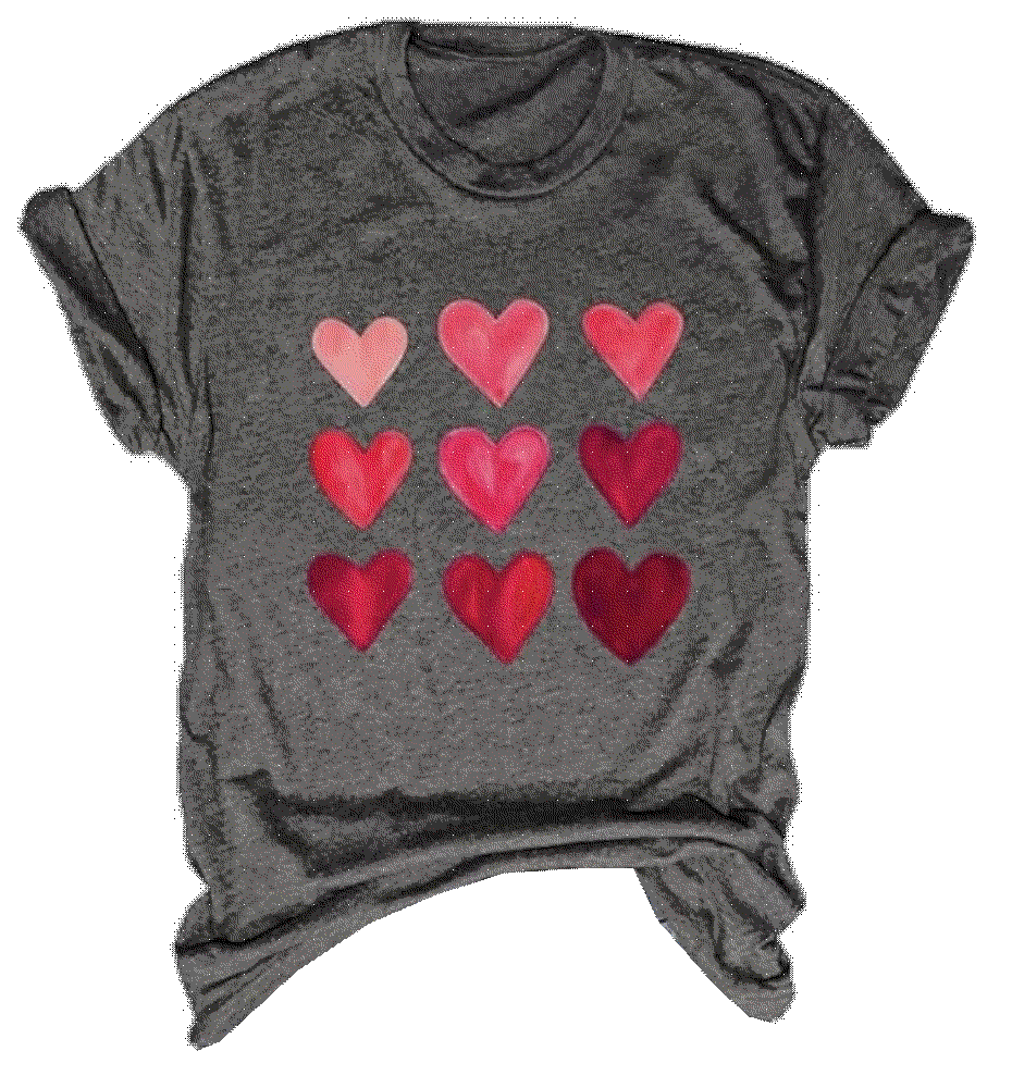 Valentines Day Graphic Tees Short Sleeve Beopjesk