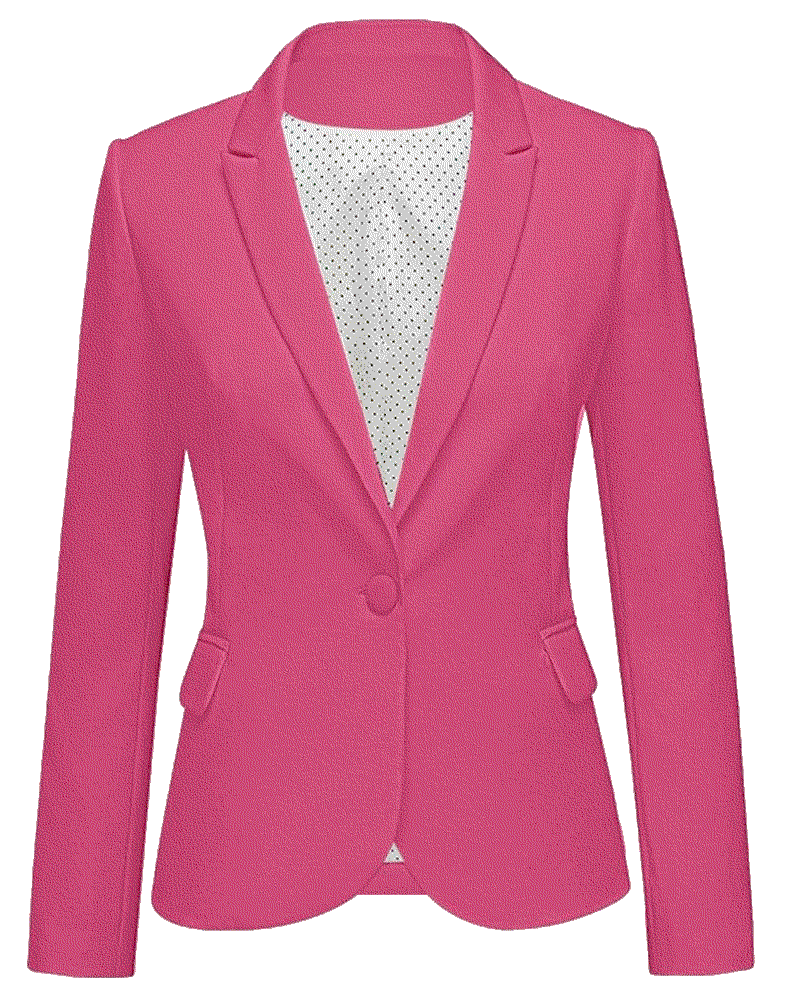  Notched Lapel Pockets Button Work Office Blazer Jacket Suit LookbookStore