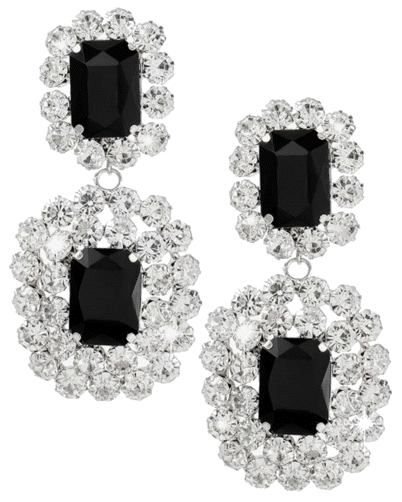 Asphire geometric rhinestone earrings statement Asphire