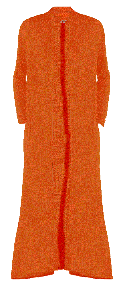 Floor Length Open Front Drape Cardigan  Bluetime