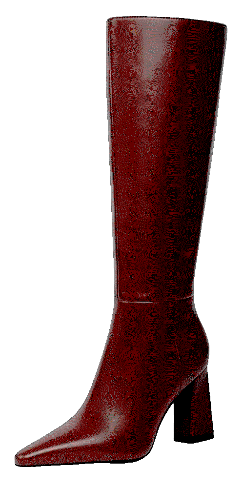 Meolee chunky pointed leather zipper Meolee