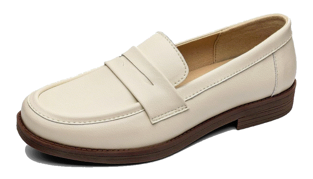 Comfortable and Lightweight Leather Penny Loafers Slip On Freeberry