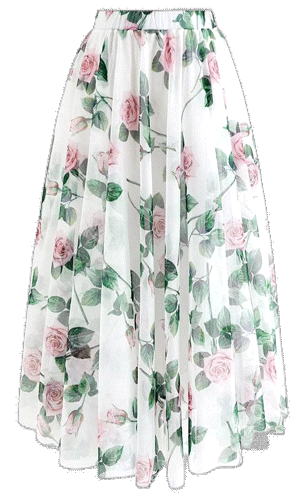 Timeless Rose Mesh Tulle Midi Skirt Chicwish