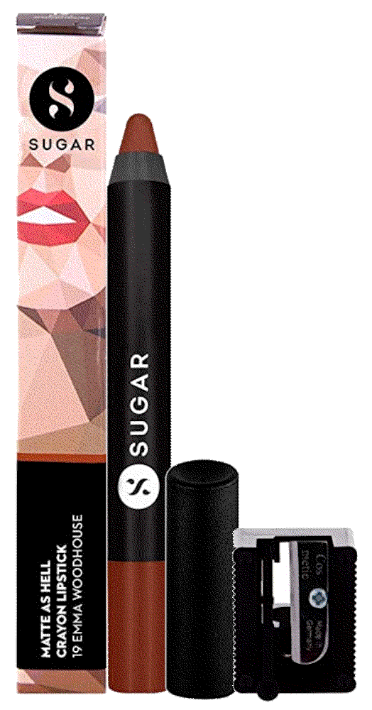 Cosmetics Matte As Hell Crayon Lipstick(Earthy Brown) Sugar