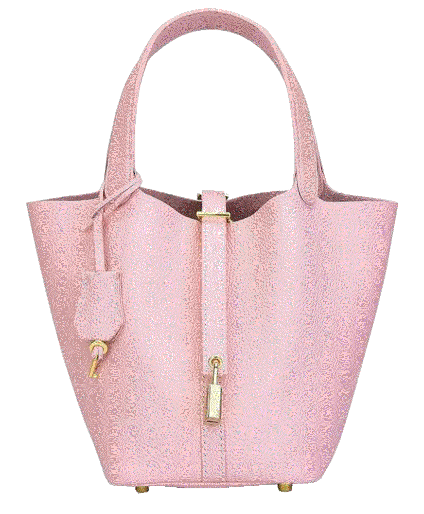 Designer leather bucket bags women Hedexe