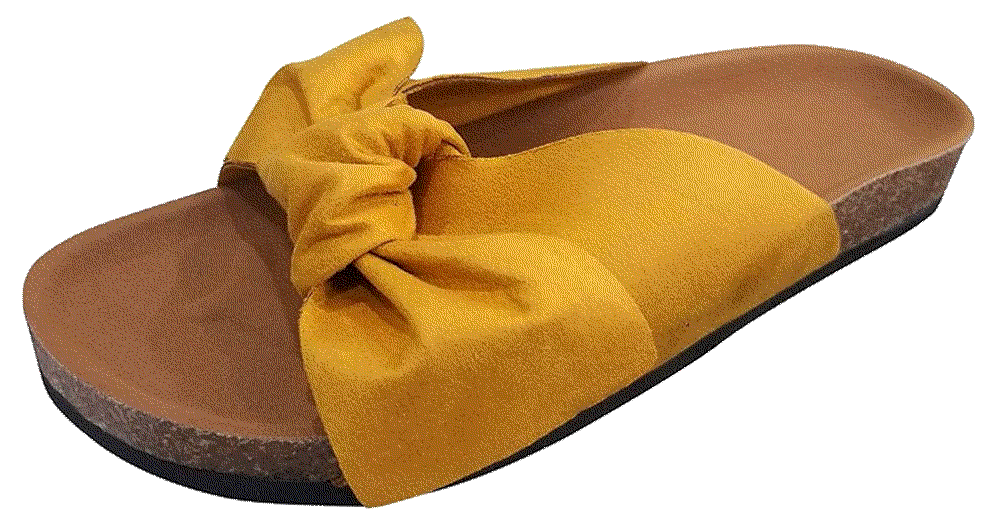 Fashion Bow Tie Flat Sandals Slipper Famoore