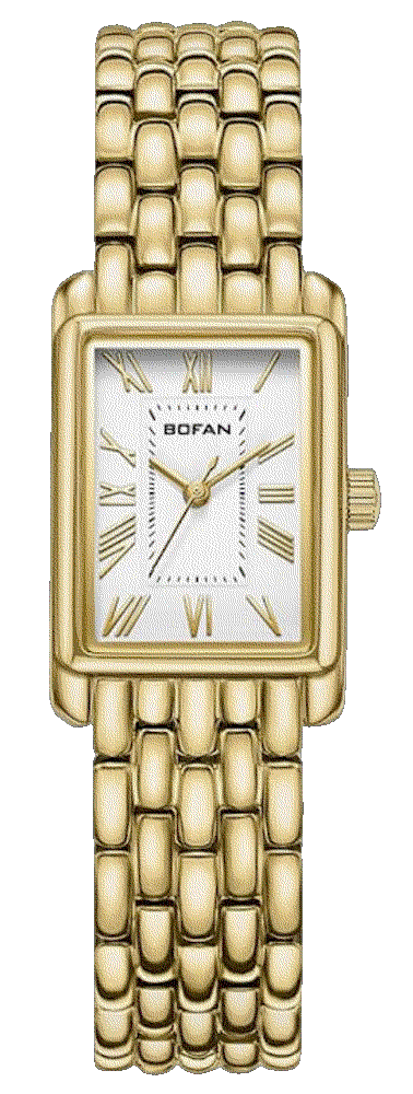 Gold Watches with Vintage Bracelet Bofan