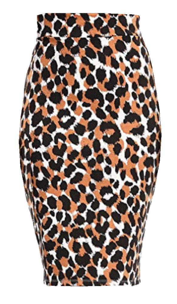 elastic waist stretch bodycon midi pencil skirt  Urban Coco