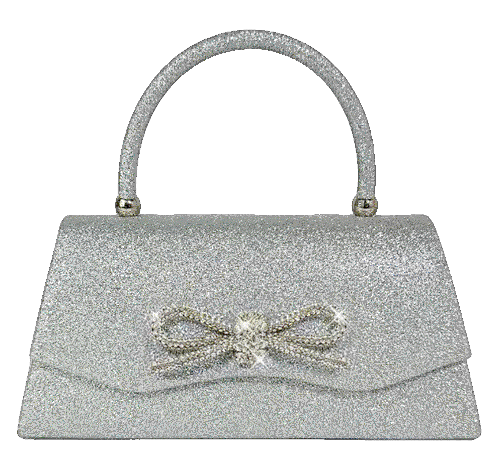 Sparkly Bow Clutch Purse Evening Bag Trisapu 