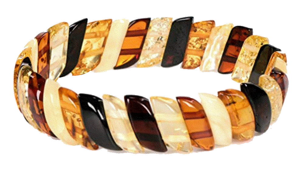 Natural Baltic Amber Stretch Bracelet Amberage