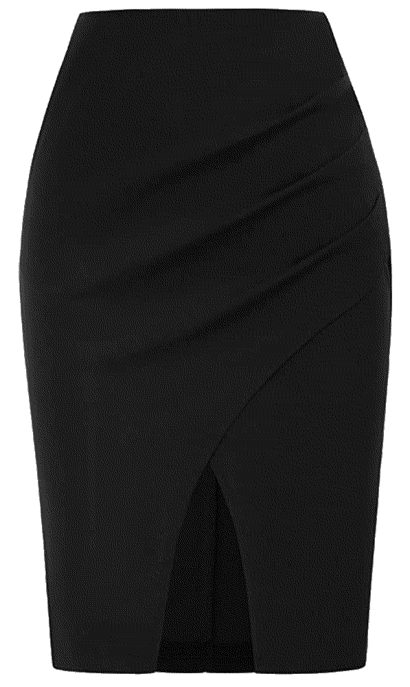 Elegant Runched High Waist Stretchy Short Pencil Bodycon Skirt Belle Poque