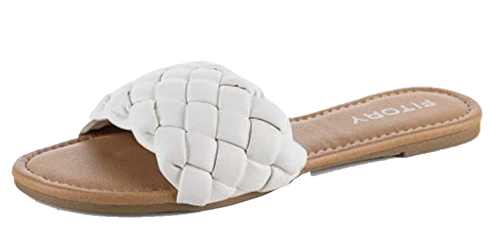  Flat Fashion Round Open Toe Slip On Slides Sandals Fitory