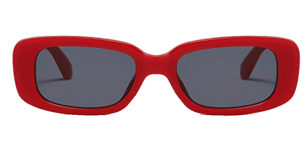 Rectangle red frame Sunglasses Kimorn