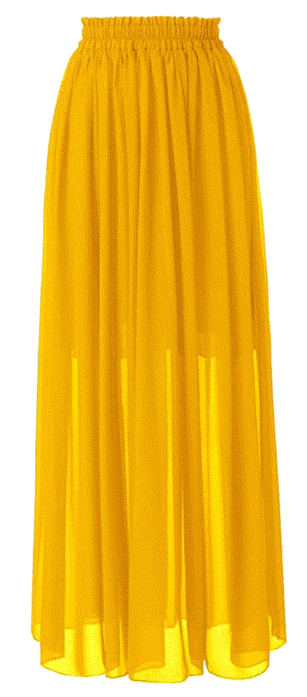 long beach skirt elastic waistband chiffon maxi skirts Topdress