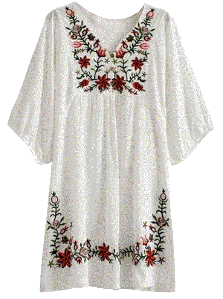 Kafeimali womens summer bohemian embroidery Kafeimali