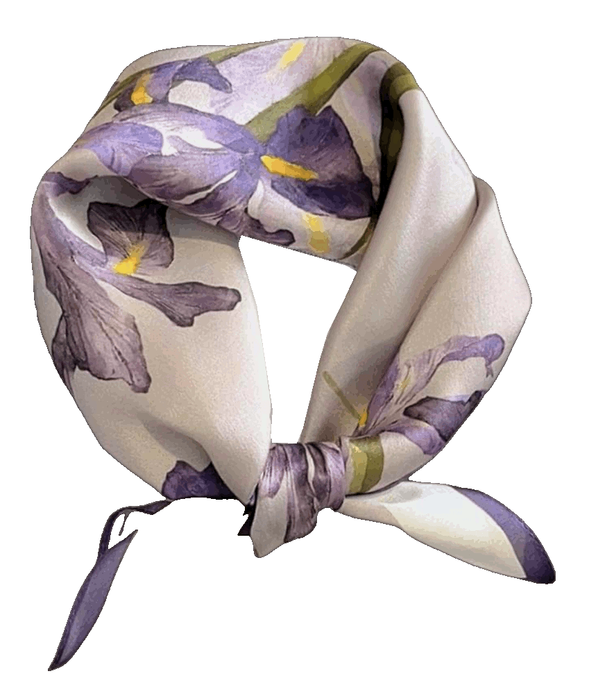 100% Pure Mulberry Silk Square Scarf  PoeticEHome
