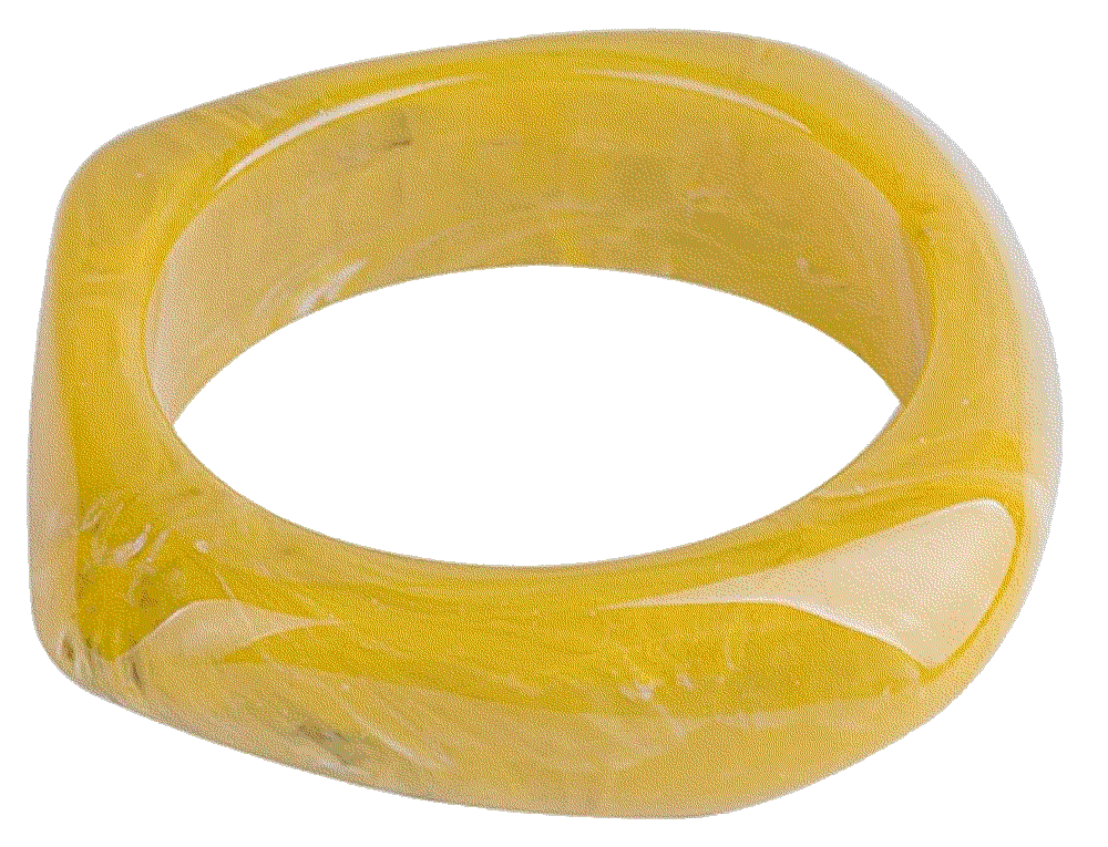 Caiyao Colorful Square Acrylic Resin Bangle Bracelet  Caiyao