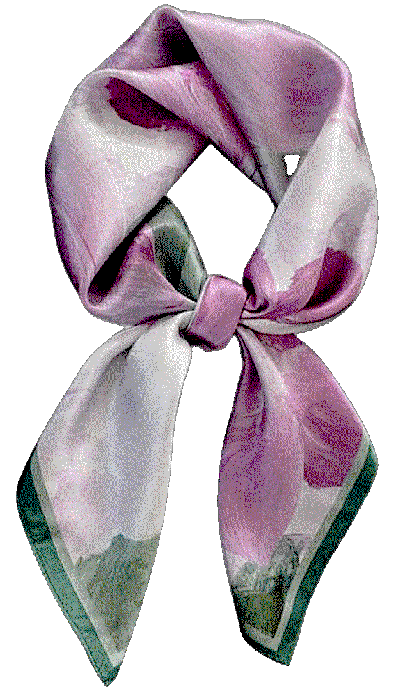 100% Pure Mulberry Silk Scarf 27 inch MEISEE