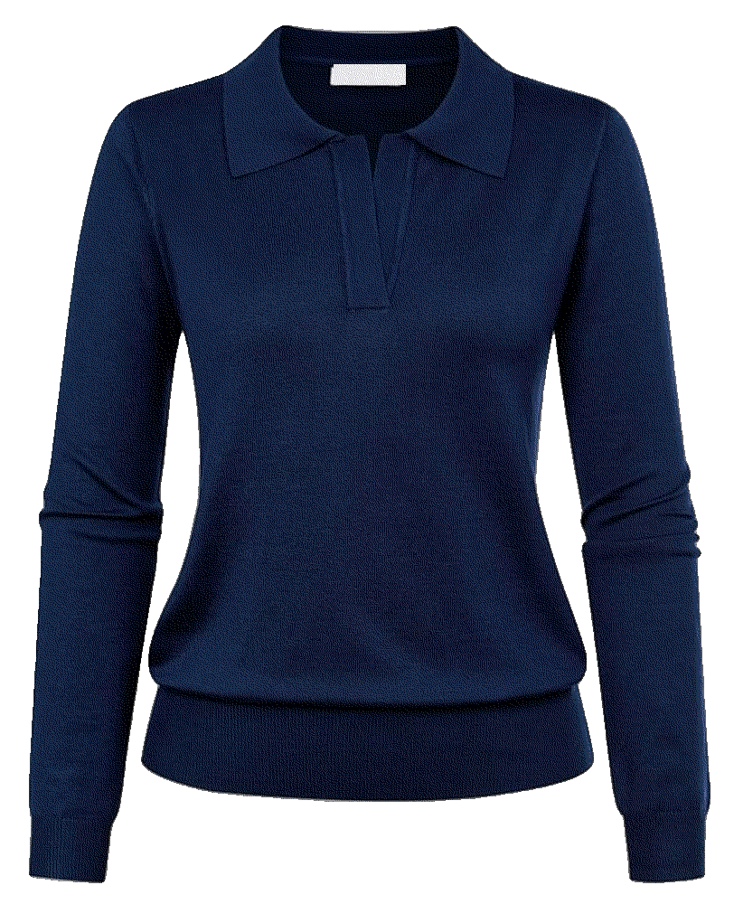Short Sleeve Polo Sweater V Neck Knitted Top Kate Kasin