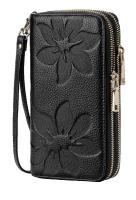 Goiacii Goiacii capacity leather blocking wristlet