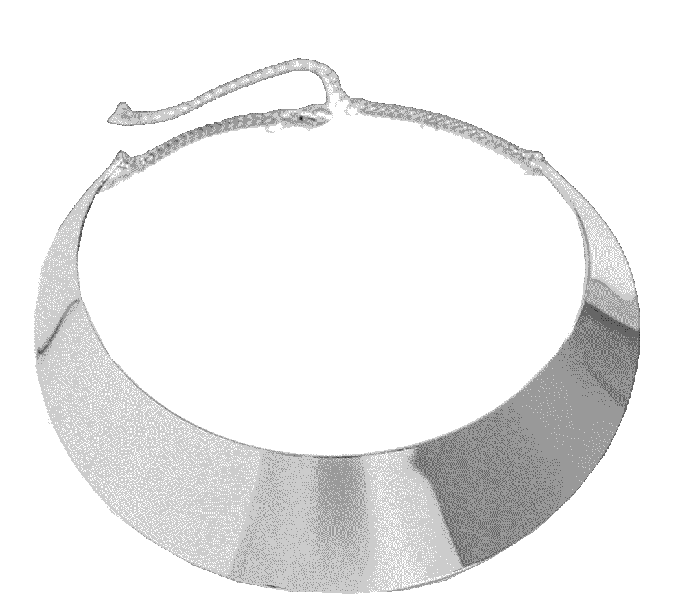 Silver statement necklace chunky jewelry The Hewill