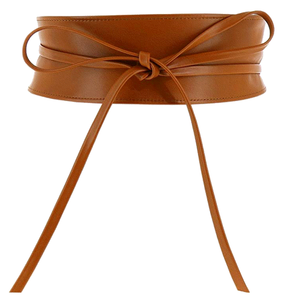 Woman Italian leather Obi belt FashionGen