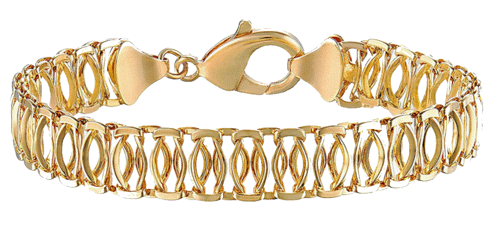 18K Gold Plated Mesh Bracelet Barzel