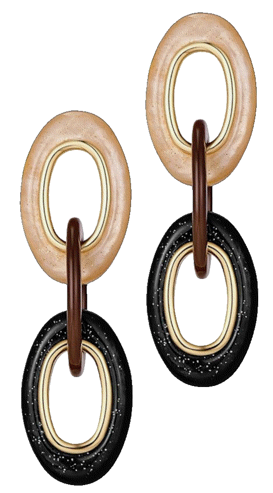 Acrylic Geometric Dangle Drop Earrings COORWEEL