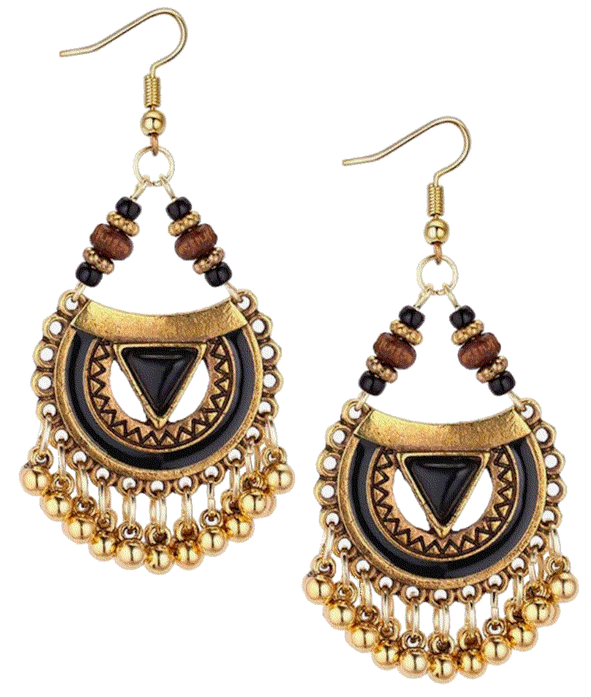 Handmade bohemian geometry earrings teardrop NONQL