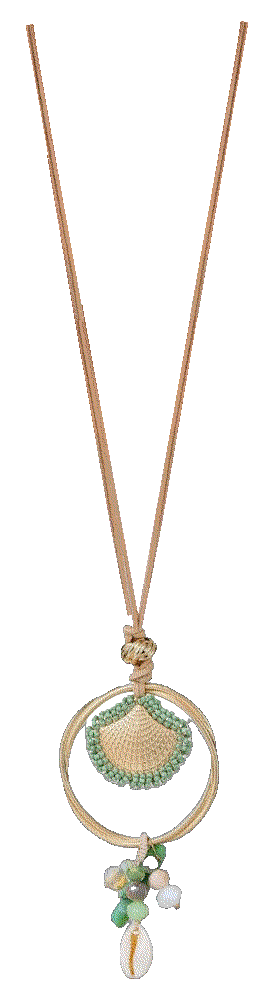 Long Pendant Adjustable Leather, Rope necklace Xalroco