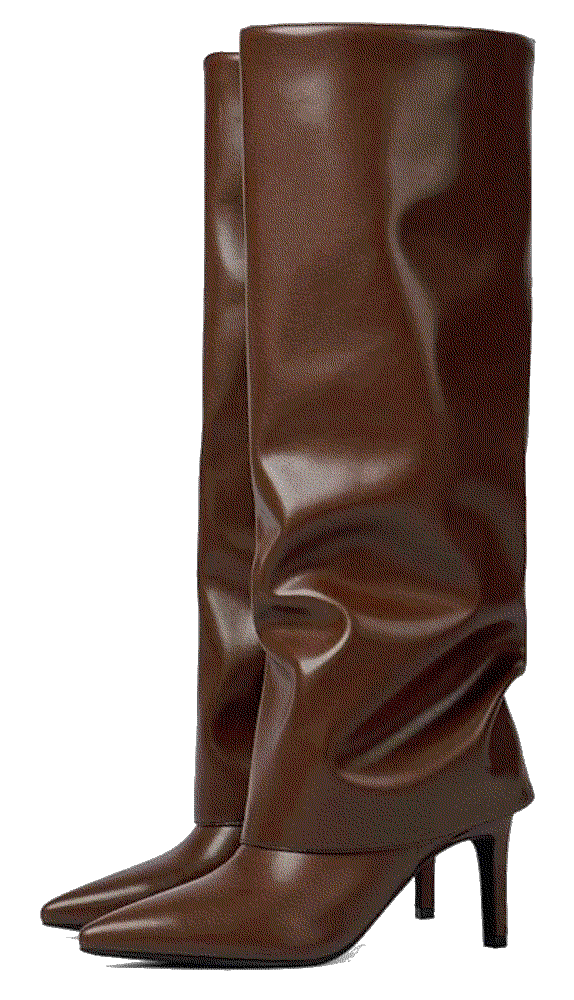 Viugjnex slouchy stiletto heeled pointed boots Viugjnex