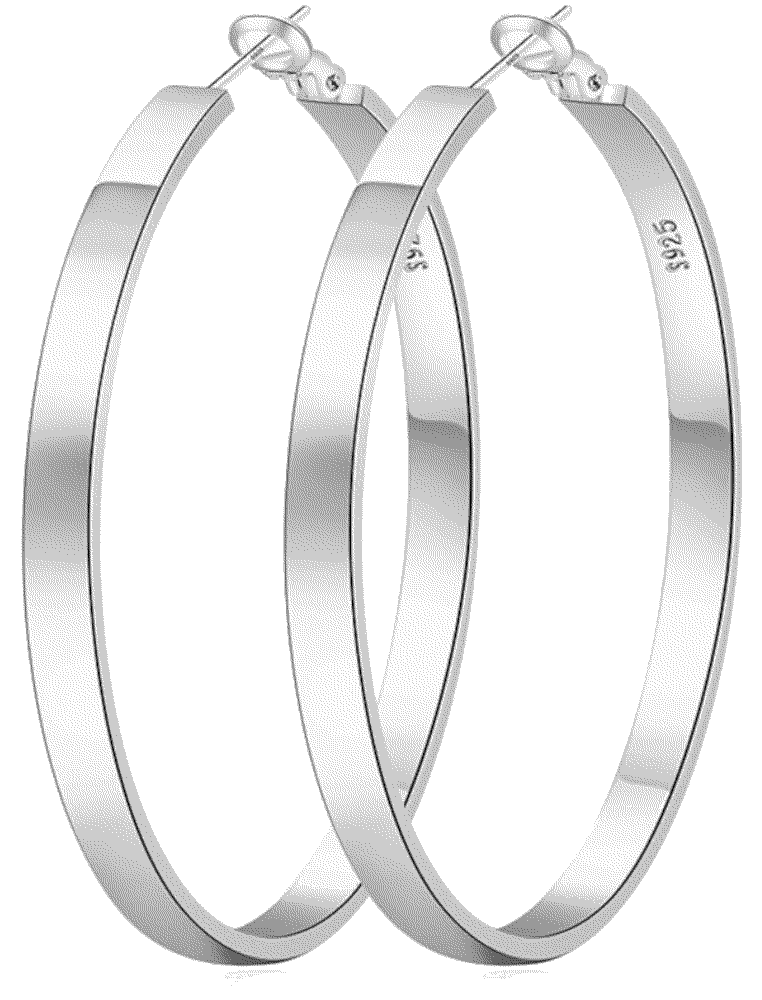 Exgox silver earrings sterling hypoallergenic EXGOX