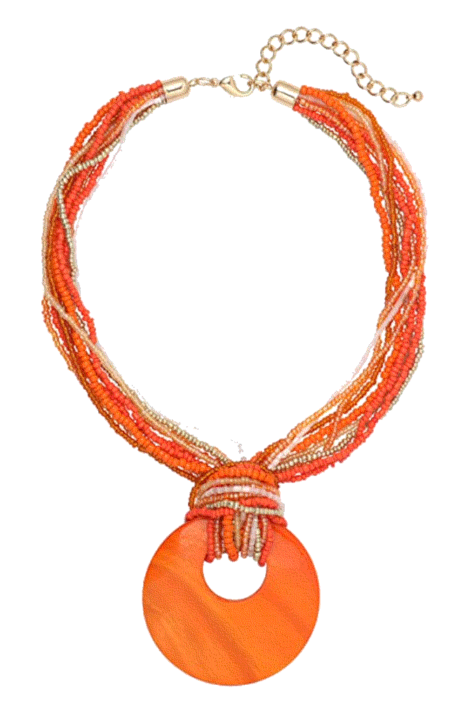 Multi Strand Statement Colorful Beaded Necklace Coiris