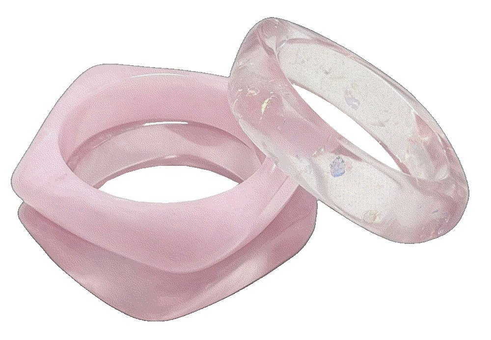 Cxensjh chunky acrylic bracelets jewelry（pink） Cxensjh