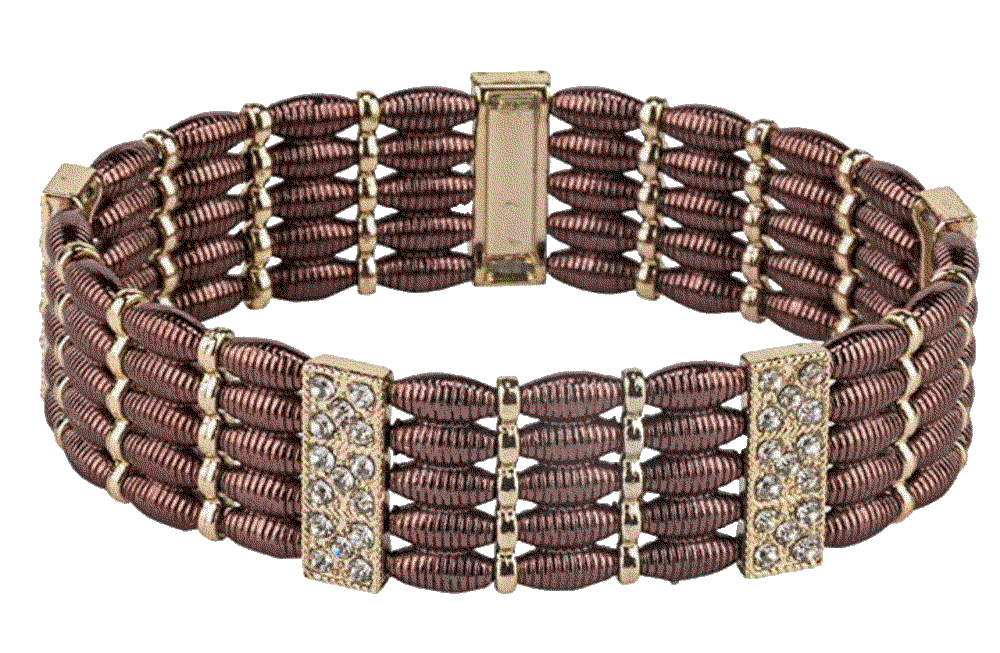 Antique Gold or Silver Crystal Boho Stretch Bracelet SPUNKYsoul