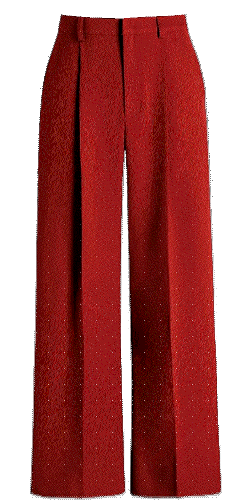 High Waist Pleated Wide Leg Pants CIDER