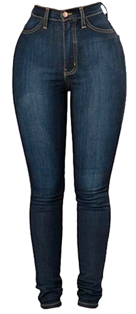 Mid Waist Stretchy High Rise skinny denim Generic