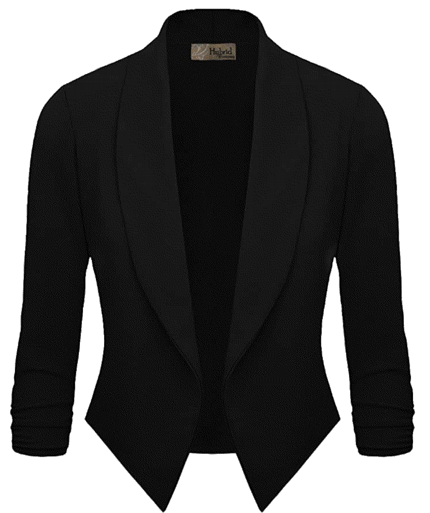 Casual Work Office Open Front Blazer HyBrid & Company